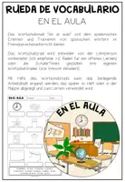 Vorschau - Arbeitsblätter - EN EL AULA (in der Klasse) - Wortschatzrad (Spanisch) - Seite 1