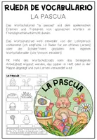 Vorschau - Arbeitsblätter - LA PASCUA (Ostern) - Wortschatzrad (Spanisch) - Seite 1