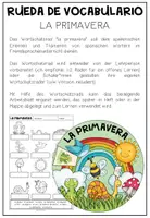 Vorschau - Arbeitsblätter - LA PRIMAVERA (Frühling) - Wortschatzrad (Spanisch) - Seite 1