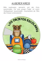 Vorschau - Arbeitsblätter - LOS OBJETOS ESCOLARES (Schulsachen) - Wortschatzrad (Spanisch) - Seite 2