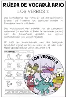 Vorschau - Arbeitsblätter - LOS VERBOS 2 (Verben) - Wortschatzrad (Spanisch) - Seite 1