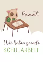 Vorschau - Anderer Materialtyp - Klassenorganisation: Schild für Schularbeit, Prüfung, Test ... - Seite 2