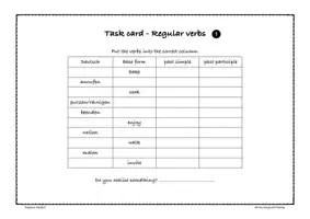 Vorschau - Aufgabenkarten - Present Perfect Task Cards - Übungen (differenziert) - Seite 1