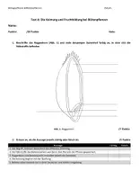 Vorschau - Test - Test Keimung Fruchtbildung Biologie Kl. 6 Biologie - Deckblatt