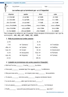 Aperçu - Feuilles d'exercices - Fiche exos l'imparfait des verbes - Page de couverture