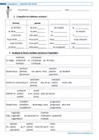 Aperçu - Feuilles d'exercices - Fiche exos l'imparfait des verbes - Page 1