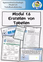 Vorschau - Stundenentwürfe - Modul 1.6 Erstellen von Tabellen Informationstechnologie Lehrplan Plus - Deckblatt