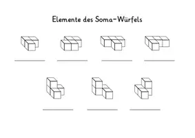 Vorschau - Arbeitsblätter - Soma-Würfel - Tischvisualisierung - Deckblatt