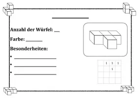 Vorschau - Arbeitsblätter - Soma-Würfel - Steckbriefe - Wortspeicher - Deckblatt