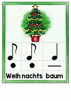 Vorschau - Arbeitsblätter - Rhythmusbausteine Weihnachten – Musik Grundschule (Klasse 1–3) | Notenwerte spielerisch üben & Bodypercussion - Seite 3