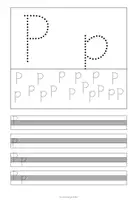 Vorschau - Unterrichtsreihen - Arbeitsblätter Buchstabe P Grundschrift Wochenplan Buchstabeneinführung - Seite 3
