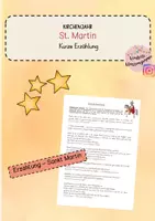 Vorschau - Anderer Materialtyp - St Martin Geschichte - Erzählung - Deckblatt