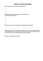 Vorschau - Arbeitsblätter - Asthma und Heuschnupfen Biologie - Seite 1