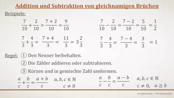 Vorschau - Präsentationen/Tafelbilder - Tafelbilder - Rechnen mit Brüchen und Dezimalzahlen (Materialpaket) - Seite 1