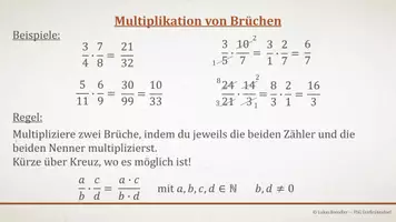 Vorschau - Präsentationen/Tafelbilder - Tafelbilder - Multiplikation von Brüchen - Seite 2