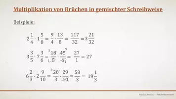 Vorschau - Präsentationen/Tafelbilder - Tafelbilder - Multiplikation von Brüchen - Seite 3