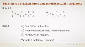 Vorschau - Präsentationen/Tafelbilder - Tafelbilder - Division von Brüchen - Seite 2