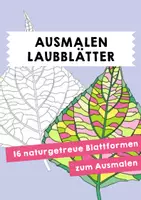 Vorschau - Mal- und Bastelvorlagen - Ausmalen – Laubblätter - Deckblatt