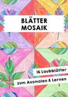 Vorschau - Mal- und Bastelvorlagen - Blätter-Mosaik - Deckblatt