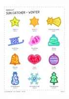 Vorschau - Mal- und Bastelvorlagen - Sun Catcher - Winter - Seite 3