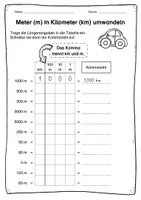 Vorschau - Arbeitsblätter - Längenmaße umwandeln (Umrechnungstabellen) - Seite 2