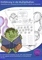 Vorschau - Arbeitsblätter - Einführung in die Multipliktion: Malnehmen mit Eins / Die Einerreihe - Deckblatt
