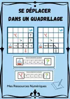 Aperçu - Jeux - atelier de manipulation - SE DÉPLACER DANS UN QUADRILLAGE' - Page de couverture