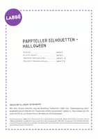 Vorschau - Mal- und Bastelvorlagen - Pappteller-Silhouetten - Halloween - Seite 2