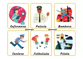Aperçu - Cartes / Images - Flashcards d'emplois en espagnol! - Page 1