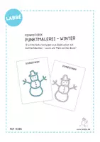 Vorschau - Mal- und Bastelvorlagen - Punktmalerei - Winter - Seite 1