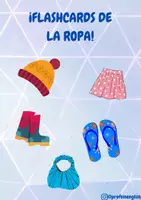 Aperçu - Cartes / Images - Flashcards de vêtements en espagnol! - Page de couverture