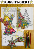 Vorschau - Mal- und Bastelvorlagen - WEIHNACHTEN - Ausmalbilder (10 Malvorlagen) - Seite 1