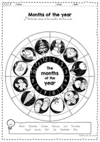 Vorschau - Arbeitsblätter - Months of the year - Arbeitsmaterial und Lernspiele - Seite 1