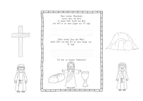 Vorschau - Arbeitsblätter - Letztes Abendmahl & Emmaus: Materialpaket - Seite 3