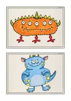 Vorschau - Arbeitsblätter - Monster Body Parts - Materialpaket - Seite 2