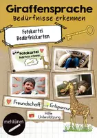 Vorschau - Bildkarten - Giraffensprache | Bedürfnisse erkennen - Deckblatt