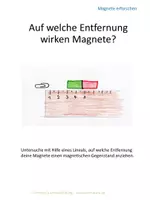 Vorschau - Stationenlernen - Magnetismus erforschen mit Kindern - Impulskarten - Deckblatt
