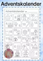 Vorschau - Anderer Materialtyp - Adventskalender zum Ausmalen für die Vorweihnachtszeit - Deckblatt