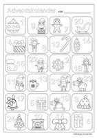 Vorschau - Anderer Materialtyp - Adventskalender zum Ausmalen für die Vorweihnachtszeit - Seite 1