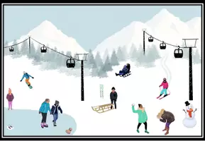 Vorschau - Arbeitsblätter - Lesespurgeschichte "Hurra, es schneit!" Level 4 DaZ / Deutsch - Seite 2