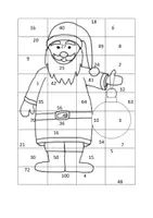 Vorschau - Arbeitsblätter - Rechenpuzzle: Weihnachten: Kleines Einmaleins - Seite 2