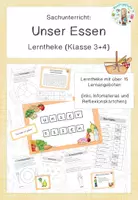 Vorschau - Unterrichtsreihen - Unser Essen - Lerntheke - Deckblatt