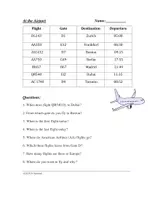Vista previa - Hojas de trabajo - At the Airport English Worksheet: Aprende Inglés - Portada