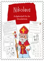 Vorschau - Arbeitsblätter - Nikolaus Aufgabenheft für die Grundschule (ab der 2. Klasse) - Deckblatt