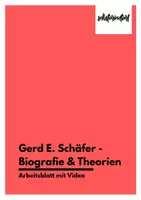 Vorschau - Videos - Gerd Schäfer - Biografie & Theorien (Arbeitsblatt mit Video) - Deckblatt