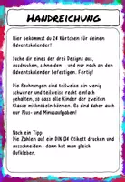 Vorschau - Mal- und Bastelvorlagen - Zahlen für den Adventskalender - ab Klasse 2 - Seite 2