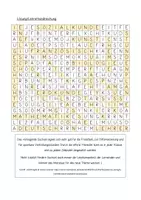 Vorschau - Arbeitsblätter - In der Schule - Suchsel (Buchstabengitter) - Seite 1