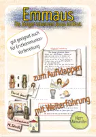 Vorschau - Arbeitsblätter - Emmaus - Wir erkennen Jesus in Brot & Wein + Weiterführung - Deckblatt