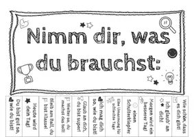 Vorschau - Anderer Materialtyp - Nimm dir, was du brauchst - Motivationskärtchen zum Abreißen - Seite 2