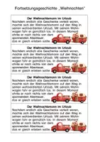 Vorschau - Arbeitsblätter - 3 Weihnachtliche Fortsetzungsgeschichten inklusive Bildkarten - Seite 1